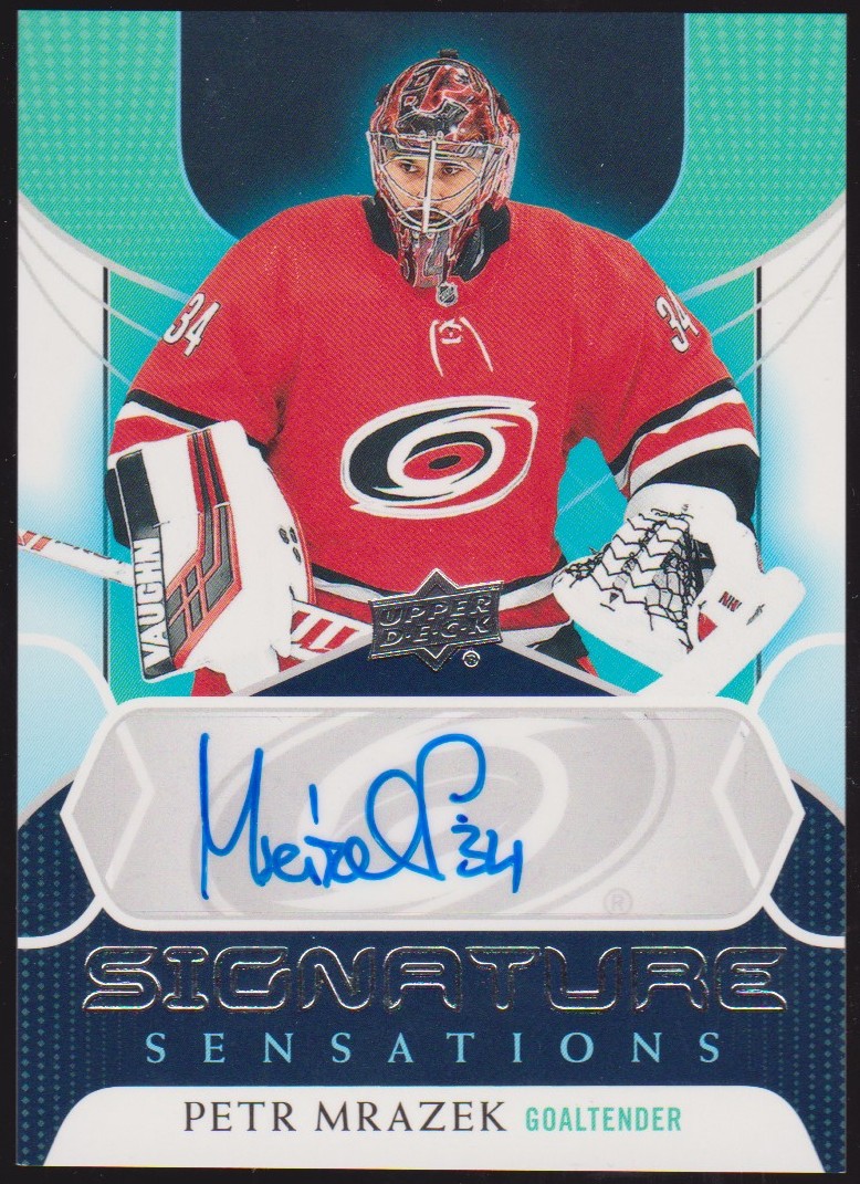 (image for) 2020-21 Upper Deck Signature Sensations #SSPM Petr Mrazek AUTO